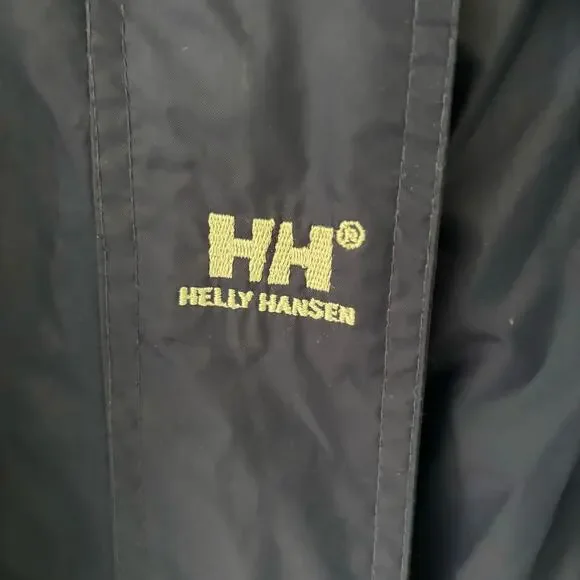 Helly Hansen Men's Hooded Windbreaker Rainjacket Zip Up Packable in Navy Size M - Picture 4 of 7